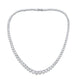 Load image into Gallery viewer, Jewelili Sterling Silver with Cubic Zirconia Classic Tennis Necklace
