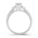 Load image into Gallery viewer, Jewelili Engagement Ring with Diamonds in 10K White Gold 1/3 CTTW View 3
