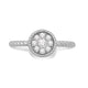 Load image into Gallery viewer, Jewelili Rope Cluster Ring with Natural White Diamond in Sterling Silver 1/4 CTTW View 2
