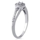 Load image into Gallery viewer, Jewelili Ring in with Natural White Diamond Sterling Silver 1/6 CTTW View 2
