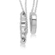 Load image into Gallery viewer, Jewelili Sterling Silver With 1/5 CTTW Natural White Diamonds MOM Heart Pendant Necklace
