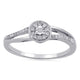 Load image into Gallery viewer, Jewelili Ring in with Natural White Diamond Sterling Silver 1/6 CTTW View 1
