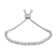 Load image into Gallery viewer, Jewelili Bolo Bracelet with Natural White Round Diamonds in Sterling Silver 1/2 CTTW
