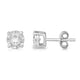 Load image into Gallery viewer, Jewelili Stud Earrings with Diamonds in 10K White Gold 1/2 CTTW View 3
