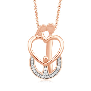 Jewelili 14K Rose Gold Over Sterling Silver 1
