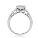 Load image into Gallery viewer, Jewelili Sterling Silver With 1/6 CTTW Natural White Round Diamonds Heart Engagement Ring

