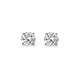 Load image into Gallery viewer, Jewelili Stud Earrings with Diamonds Solitaire in 14K White Gold 1.00 CTTW View 2
