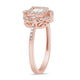 Load image into Gallery viewer, Jewelili Cluster Ring with Princess and Round Diamonds in 14K Rose Gold 1/2 CTTW View 4
