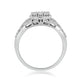 Load image into Gallery viewer, Jewelili Sterling Silver With Natural White Round Diamonds Engagement Ring
