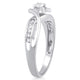 Load image into Gallery viewer, Jewelili Engagement Ring with Natural White Diamond in 10K White Gold 1/4 CTTW View 2
