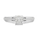 Load image into Gallery viewer, Jewelili 10K White Gold and Rose Gold With 1/3 CTTW White Diamonds Engagement Ring
