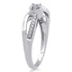 Load image into Gallery viewer, Jewelili Ring with Natural White Diamond in Sterling Silver 1/10 CTTW View 2
