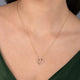 Load image into Gallery viewer, Jewelili 10K Yellow Gold With 1/10 CTTW Natural White Round Diamonds Heart Pendant Necklace
