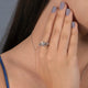 Load image into Gallery viewer, Jewelili Sterling Silver With 1/6 CTTW Diamonds Heart Shape Engagement Ring
