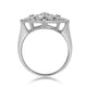 Load image into Gallery viewer, Jewelili Sterling Silver With 1/4 CTTW Natural White Round Diamonds Flower Ring
