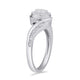 Load image into Gallery viewer, Jewelili 10K White Gold With 1/3 CTTW Round Cut Diamonds Engagement Ring

