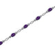 Load image into Gallery viewer, Jewelili Fashion Bracelet with Amethyst in Sterling Silver 7.5 Inch View 1
