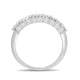 Load image into Gallery viewer, Jewelili Sterling Silver With 1/3 CTTW Natural White Diamonds Straight Bar Eternity Wedding Band

