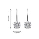 Load image into Gallery viewer, Jewelili Leverback Earrings with Cubic Zirconia in 10K White Gold View 6
