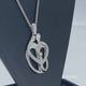 Load and play video in Gallery viewer, Jewelili Sterling Silver With Parents and One Child Family Heart Pendant Necklace
