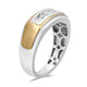 Load image into Gallery viewer, Jewelili Ring with Diamonds in 14K Yellow Gold over Sterling Silver 1/2 CTTW View 2
