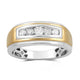 Load image into Gallery viewer, Jewelili Ring with Diamonds in 14K Yellow Gold over Sterling Silver 1/2 CTTW View 1

