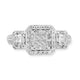 Load image into Gallery viewer, Jewelili Engagement Ring with Diamonds in 10K White Gold 1.0 CTTW View 5
