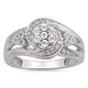 Load image into Gallery viewer, Jewelili Ring with Natural White Round Diamond in Sterling Silver 1/6 CTTW View 1
