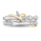 Load image into Gallery viewer, Enchanted Disney Fine Jewelry 10K White and Yellow Gold 1/10Cttw Mulan Ring
