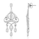 Load image into Gallery viewer, Enchanted Disney Fine Jewelry 14K White Gold 1/2 CTTW Cinderella Carriage Earrings
