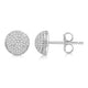 Load image into Gallery viewer, Jewelili Sterling Silver With 1/4 CTTW Natural White Diamond Stud Earrings
