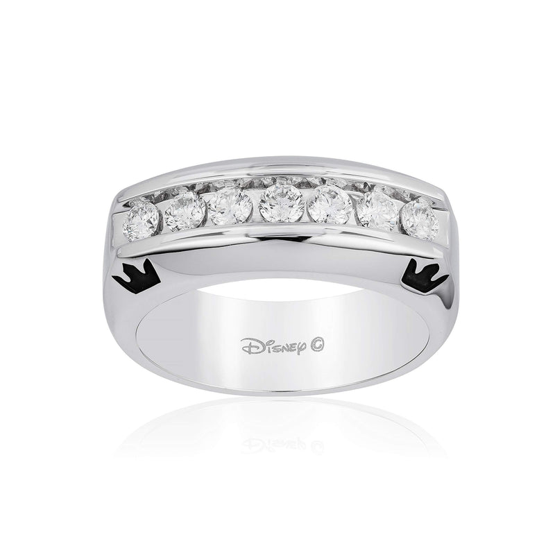 Enchanted Disney Fine Jewelry 14K White Gold 3/4 Cttw Mens Ring