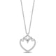 Load image into Gallery viewer, Enchanted Disney Fine Jewelry Sterling Silver 1/5Cttw Cinderella Carriage Heart Pendant
