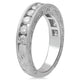 Load image into Gallery viewer, Jewelili Sterling Silver With 1 CTTW Natural White Diamond Wedding Band
