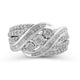 Load image into Gallery viewer, Jewelili Sterling Silver With 1.0 CTTW Natural White Diamonds Engagement Ring
