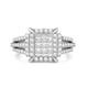 Load image into Gallery viewer, Jewelili 10K White Gold 1.00 CTTW Natural White Round Diamonds Ring
