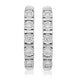 Load image into Gallery viewer, Jewelili Hoop Earrings with Natural White Round Shape Diamonds over Sterling Silver 1/4 CTTW view 2
