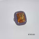 Load and play video in Gallery viewer, Jewelili Sterling Silver With Created Madeira Citrine and Round Cubic Zirconia Amethyst Fashion Ring
