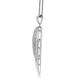 Load image into Gallery viewer, Jewelili Sterling Silver With 1/10 CTTW Diamonds Angel Wing Pendant Necklace
