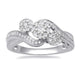 Load image into Gallery viewer, Jewelili Ring with Round Diamonds in Sterling Silver 1/4 CTTW View 1
