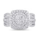 Load image into Gallery viewer, Jewelili Engagement Ring with Natural Round White Diamonds in 10K White Gold 1 CTTW View 2
