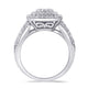 Load image into Gallery viewer, Jewelili Engagement Ring with Natural Round White Diamonds in 10K White Gold 1 CTTW View 3
