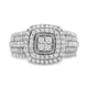 Load image into Gallery viewer, Jewelili Engagement Ring with Natural White Diamonds in 10K White Gold 1.00 CTTW View 2
