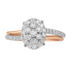 Load image into Gallery viewer, Jewelili Ring with Natural White Diamonds in 14K Rose Gold 3/4 CTTW View 1
