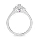 Load image into Gallery viewer, Jewelili Promise Ring with Round Amethyst and Natural White Round Diamonds in Sterling Silver 1/6 CTTW View 3
