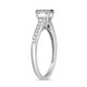 Load image into Gallery viewer, Jewelili Bridal Ring with Round Natural White Diamonds in 10K White Gold 1/2 CTTW View 4
