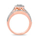 Load image into Gallery viewer, Jewelili Rose Gold Over Sterling Silver with 1/5 CTTW Natural White Round Shape Diamonds Bridal Set
