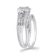 Load image into Gallery viewer, Jewelili Sterling Silver With 1/3 CTTW Natural White Diamonds Bridal Set
