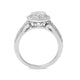 Load image into Gallery viewer, Jewelili Engagement Ring with Baguette and Round Natural White Diamonds in 10K White Gold 1/2 CTTW View 4
