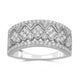 Load image into Gallery viewer, Jewelili 10K White Gold With 3/4 Cttw White Diamonds Wedding Band
